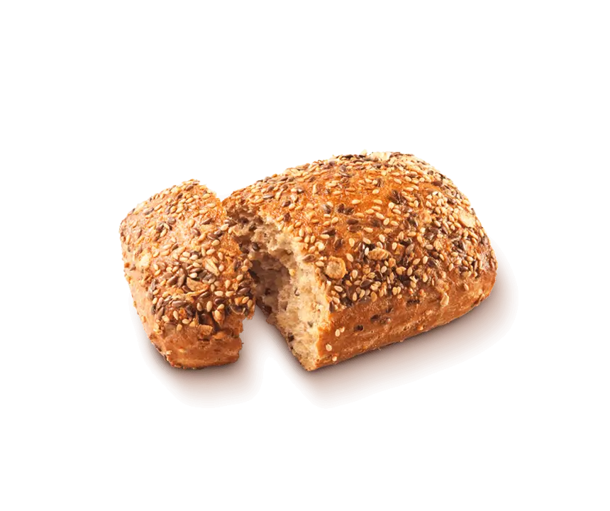 Kamps Mehrkornbrötchen aufgerissen