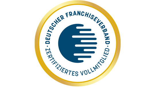 Siegel des Deutschen Franchiseverbands für zertifizierte Vollmitglieder